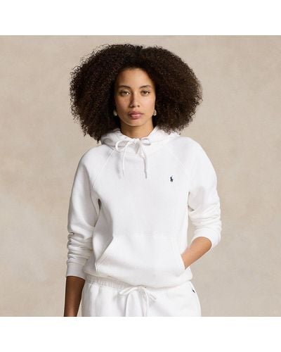 Polo Ralph Lauren Shrunken Fit Fleece Hoodie - White