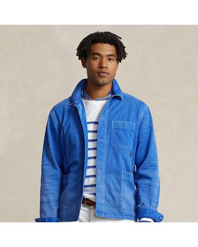 Blue utility outlet jacket