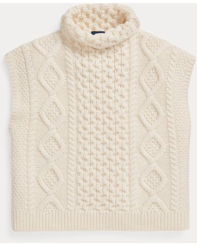 Polo Ralph Lauren Jersey de cachemira y lana de punto Aran - Neutro