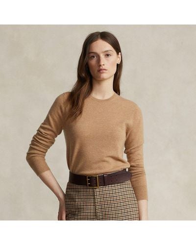 Ralph Lauren Cashmere Crewneck Sweater - Brown