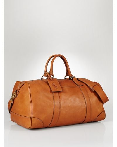 Polo Ralph Lauren Leather Duffel Bag - Brown