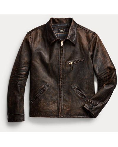 RRL Leather Jacket - Black