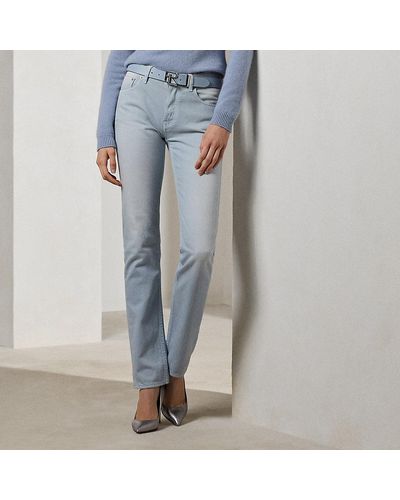 Ralph Lauren Collection Jeans tobilleros 750 Straight Fit - Azul