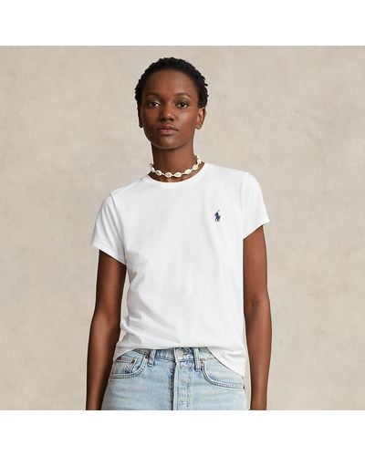 Ralph Lauren T Shirt In Cotone Leggero - Bianco