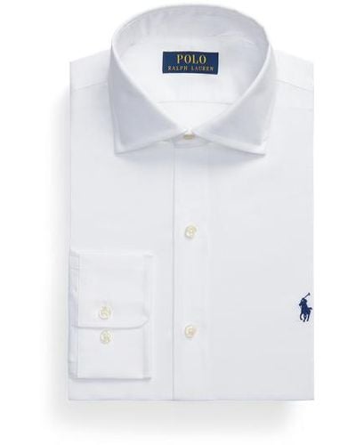 Polo Ralph Lauren Slim-Fit strukturiertes Hemd Regent - Weiß