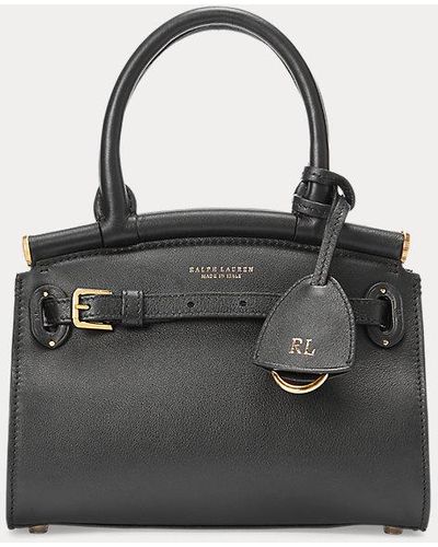 Ralph Lauren Collection Calfskin Mini Rl50 Handbag - Black