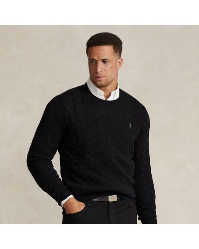 Polo Ralph Lauren Ralph Lauren Cable-knit Wool-cashmere Sweater in Blue for  Men | Lyst