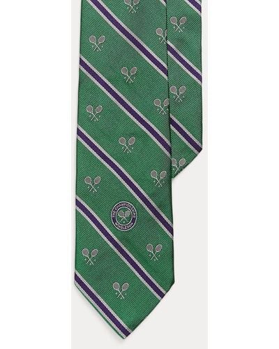 Polo Ralph Lauren Wimbledon Silk Umpire Tie - Green