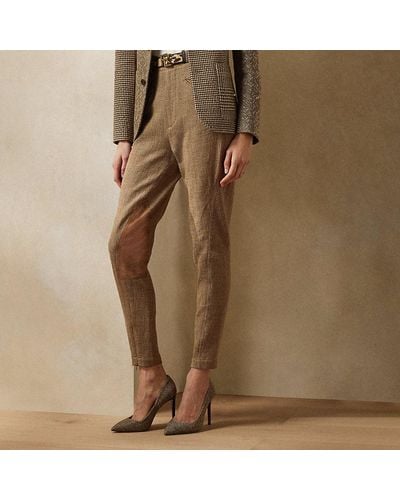 Ralph Lauren Collection Pantalón de montar Owens bicolor - Neutro