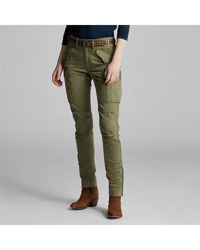 RRL Skinny-Cargohose mit Stretch - Grün