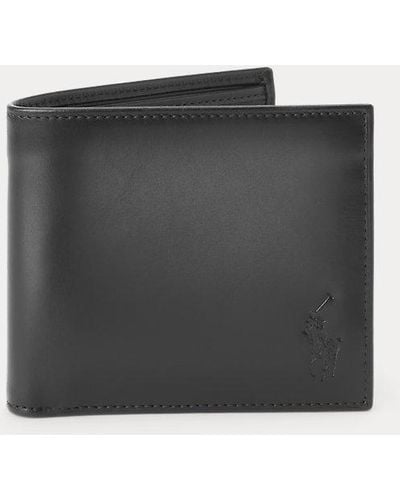 Polo Ralph Lauren Signature Pony Leather Wallet - Black