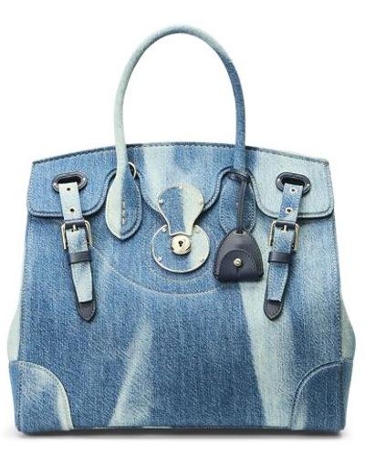 Ralph Lauren Collection Soft Ricky 33 Denim Bag - Blue