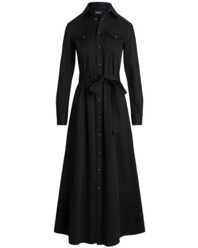 Polo Ralph Lauren Cotton Twill Shirtdress - Black