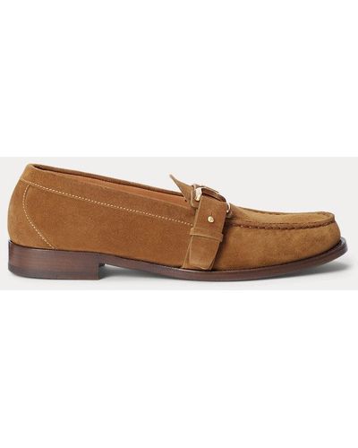 Ralph Lauren Purple Label Welington Perrin Calf-suede Loafer - Brown