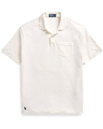 Polo Ralph Lauren Classic Fit Linen Piqué Polo Shirt - White