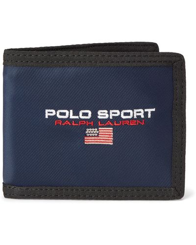 Ralph Lauren Navy Polo Sport Bifold Wallet - Blue