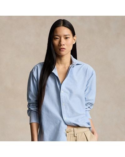 Ralph Lauren Camicia Oxford Relaxed-Fit - Blu