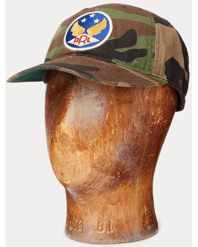 RRL Cappellino camouflage con logo alato - Multicolore