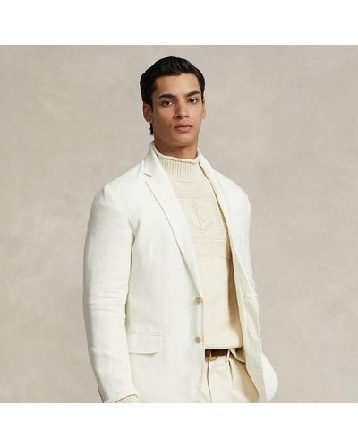 Ralph Lauren Polo Soft Modern Linen Suit Jacket - Natural