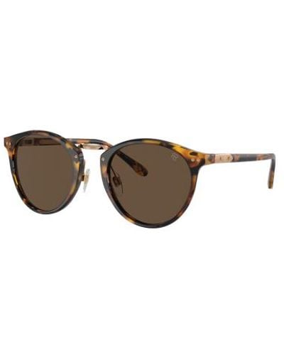 Ralph Lauren Automotive Round Sunglasses - Brown