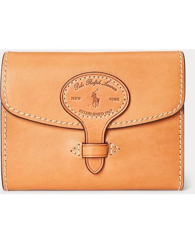 Polo Ralph Lauren Brieftasche aus Vachetteleder - Natur