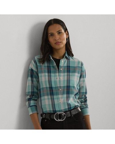 Lauren by Ralph Lauren Camicia in twill di cotone Relaxed-Fit - Verde