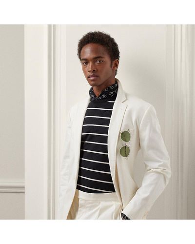 Ralph Lauren Purple Label Ralph Lauren Kent Hand-tailored Twill Suit Jacket - White