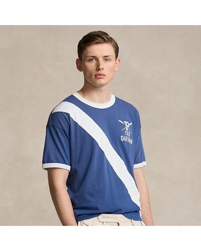 Ralph Lauren Vintage Fit Jersey Graphic T-shirt - Blue