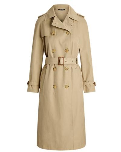 Lauren by Ralph Lauren Double-breasted Belted Trench Coat - Natural