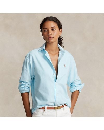 Polo Ralph Lauren Relaxed Fit Cotton Oxford Shirt - Blue