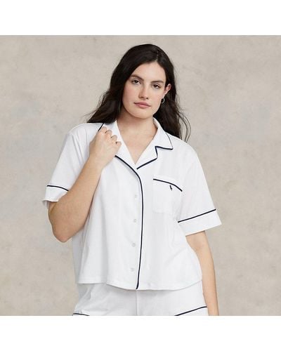 Polo Ralph Lauren Short-sleeve Jersey Pyjama Set - White