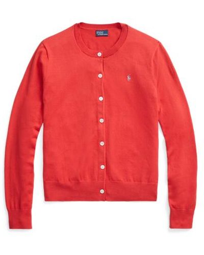 Polo Ralph Lauren Cotton-blend Cardigan - Red