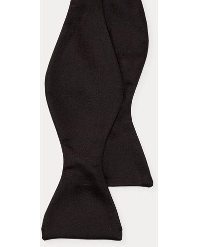 Polo Ralph Lauren Pajarita de raso de seda - Negro