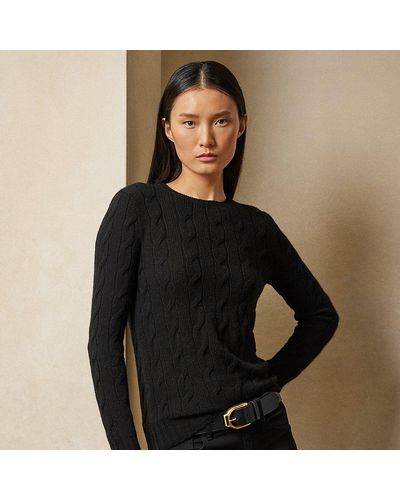 Ralph Lauren Collection Cable-knit Cashmere Sweater - Black