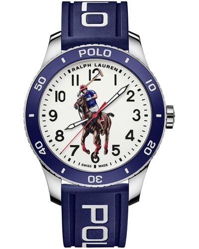 Polo Ralph Lauren Polo Watch Blue Bezel White Dial