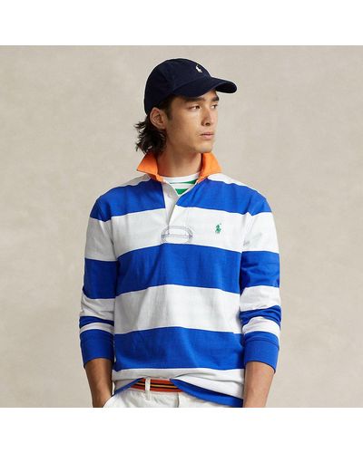 Polo Ralph Lauren Camisa de rugby Classic Fit con rayas - Azul