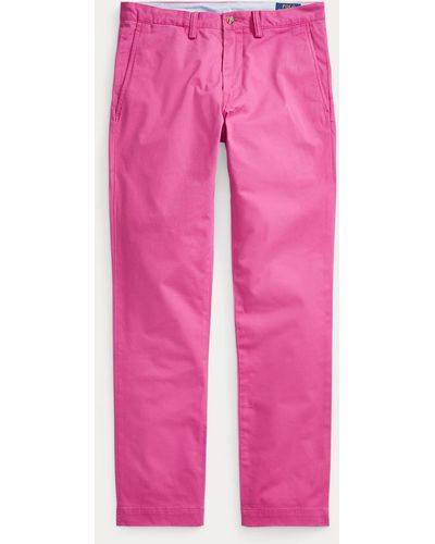 Polo Ralph Lauren Stretch Slim-fit Twill Trouser - Pink