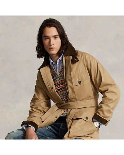 Polo Ralph Lauren Giacca in Ventile con cintura - Marrone