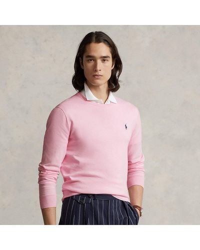 Polo Ralph Lauren Slim-Fit Pullover aus Baumwolle - Pink
