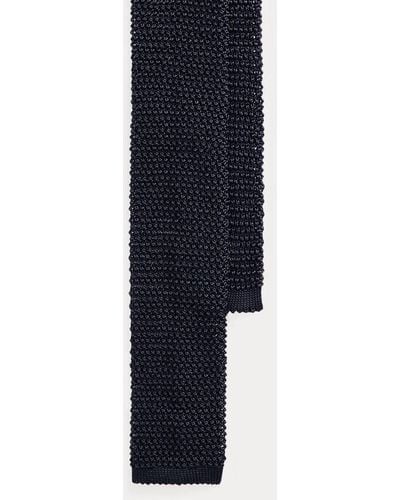 Ralph Lauren Purple Label Corbata de punto de seda - Azul