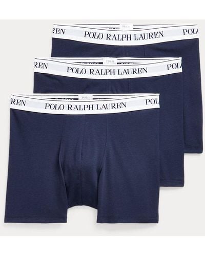 Polo Ralph Lauren 3-pck Stretchkatoenen Boxershorts - Blauw