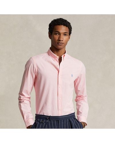 Polo Ralph Lauren Custom-Fit Hemd aus Stretchpopeline - Pink