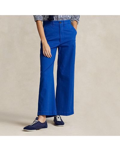 Ralph Lauren Chino Wide-leg Trouser - Blue