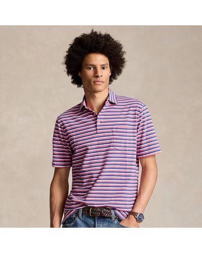 Ralph Lauren Classic Fit Cotton-linen Polo Shirt - Purple