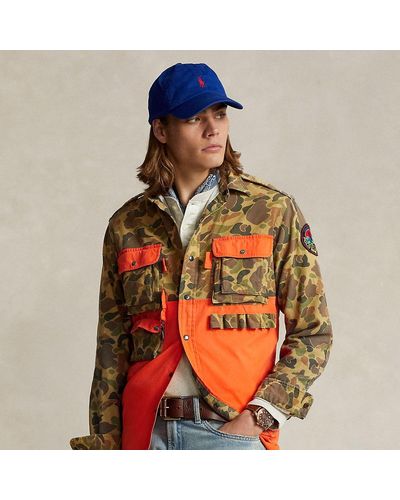 Polo Ralph Lauren Camouflage-Utility-Hemd im Classic-Fit - Rot