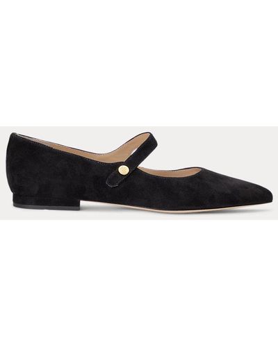 Lauren by Ralph Lauren Merceditas Londyn de ante - Negro