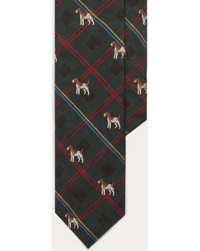 Polo Ralph Lauren Terrier-plaid Silk Tie - Black