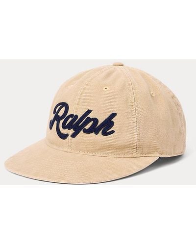 Polo Ralph Lauren Appliquéd Twill Ball Cap - Natural