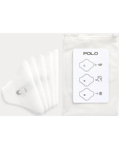 Polo Ralph Lauren Fünferpack Filter für Polo-Filtermasken - Weiß