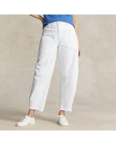 Ralph Lauren Relaxed Curved Tapered Jean - White